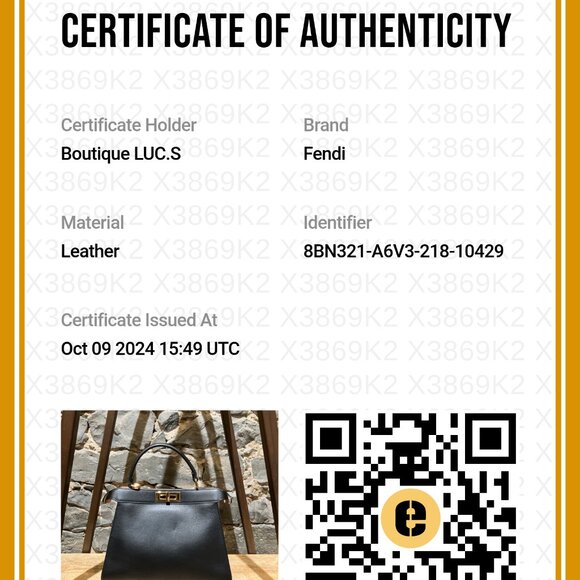 Fendi 2020 Black Calf Medium Peekaboo I See You Bag - Picture 12 of 16